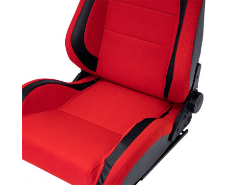 Sports seat 'MS' - Black/Red - Double-sided adjustable backrest, Image 7