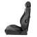 Sports seat 'Retro' - Black artificial leather + silver stitching - Double-sided adjustable backrest, Thumbnail 4