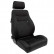 Sports seat 'Retro' - Black - Double-sided adjustable backrest - incl