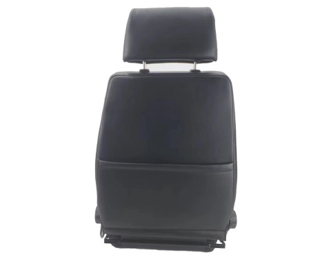 Sports seat 'Retro II' - Black Artificial Leather + Silver stitching - Double-sided adjustable backrest -, Image 3