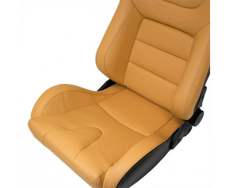 Sports seat 'RK' - Beige Artificial leather - Double-sided adjustable backrest, Image 5