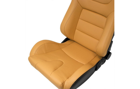 Sports seat 'RK' - Beige Artificial leather - Double-sided adjustable backrest, Image 5