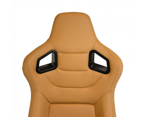 Sports seat 'RK' - Beige Artificial leather - Double-sided adjustable backrest, Image 8