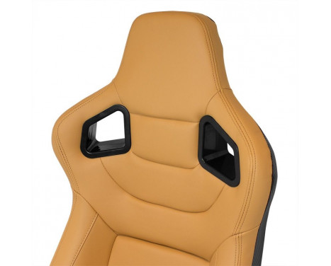 Sports seat 'RK' - Beige Artificial leather - Double-sided adjustable backrest, Image 7
