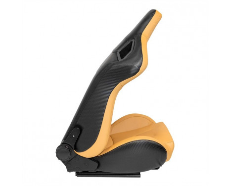 Sports seat 'RK' - Beige Artificial leather - Double-sided adjustable backrest, Image 4