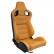 Sports seat 'RK' - Beige Artificial leather - Double-sided adjustable backrest