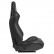 Sports seat 'RK' - Black Artificial leather + Red stitching - Double-sided adjustable backrest, Thumbnail 4