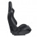 Sports seat 'RK' - Black Artificial leather + Silver stitching - Double-sided adjustable backrest, Thumbnail 4