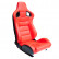Sports seat 'RK' - Red Artificial leather - Double-sided adjustable backrest
