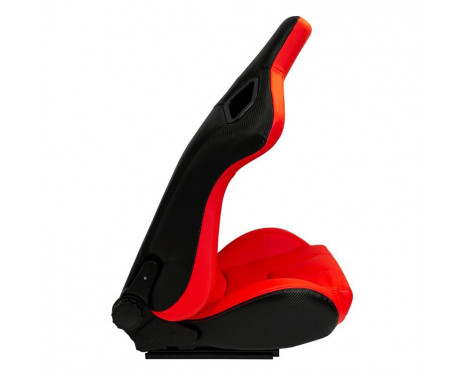 Sports seat 'RK' - Red Artificial leather - Double-sided adjustable backrest, Image 5