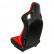 Sports seat 'RK' - Red Artificial leather - Double-sided adjustable backrest, Thumbnail 2