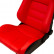 Sports seat 'RK' - Red Artificial leather - Double-sided adjustable backrest, Thumbnail 7