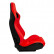 Sports seat 'RK' - Red Artificial leather - Double-sided adjustable backrest, Thumbnail 4