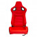 Sports seat 'RK' - Red Artificial leather - Double-sided adjustable backrest, Thumbnail 3