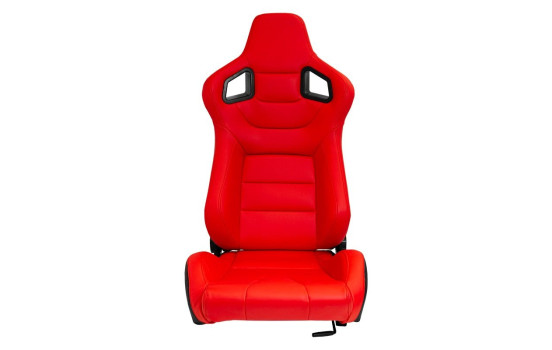 Sports seat 'RK' - Red Artificial leather - Double-sided adjustable backrest, Image 3