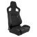 Sports seat 'RS6-II' - Black Fabric - Double-sided adjustable backrest - incl