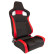 Sports seat 'RS6-II' - Black/Red Fabric - Double-sided adjustable backrest - incl