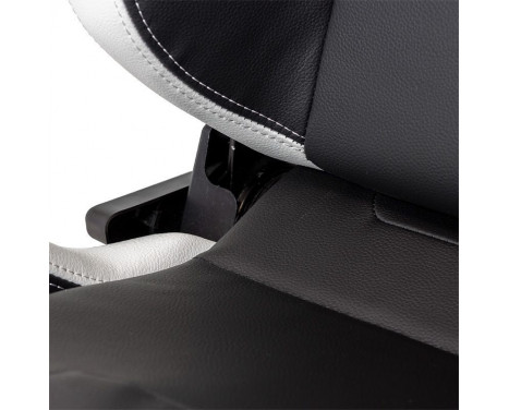 Sports seat 'RS6-II' Matt black/White Artificial leather Adjustable on both sides, Image 6