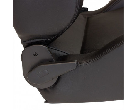 Sports seat 'RS6-II' - Matte black Artificial leather - Double-sided adjustable backrest, Image 5