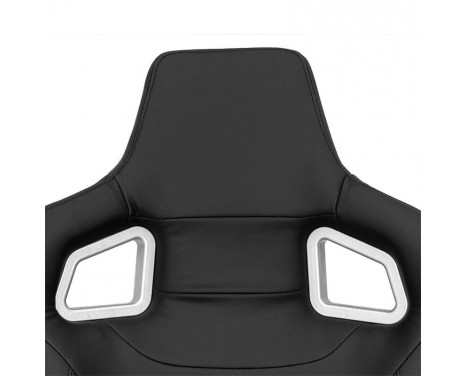 Sports seat 'RS6-II' - Matte black Artificial leather - Double-sided adjustable backrest, Image 8