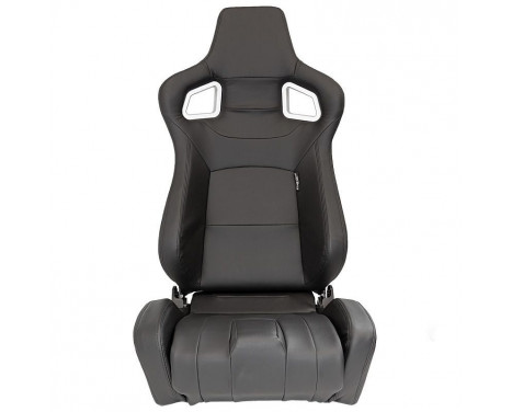 Sports seat 'RS6-II' - Matte black Artificial leather - Double-sided adjustable backrest, Image 3