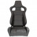 Sports seat 'RS6-II' - Matte black Artificial leather - Double-sided adjustable backrest, Thumbnail 3