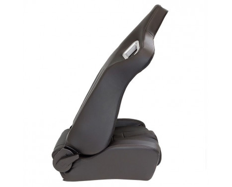 Sports seat 'RS6-II' - Matte black Artificial leather - Double-sided adjustable backrest, Image 4