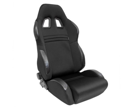 Sports seat 'T Eco' - Black - Double-sided adjustable backrest - incl