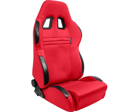 Sports seat 'T Eco' - Red - Double-sided adjustable backrest - incl