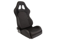Sports seat 'TN' - Black - Double-sided adjustable backrest - incl