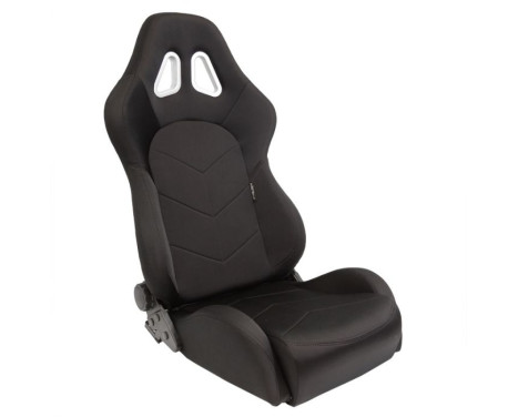 Sports seat 'TN' - Black - Double-sided adjustable backrest - incl