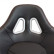Sports seat 'TN' - Black leatherette + red stitching - Double-sided adjustable backrest -, Thumbnail 8