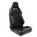 Sports seat 'VGR' - Black artificial leather + red stitching - Double-sided adjustable backrest