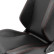 Sports seat 'VGR' - Black artificial leather + red stitching - Double-sided adjustable backrest, Thumbnail 7