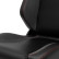 Sports seat 'VGR' - Black leatherette + dark gray fabric/suede + red stitching, Thumbnail 7