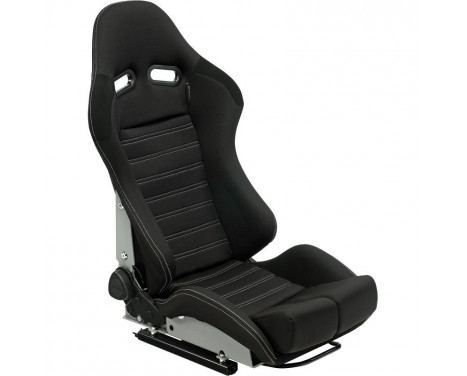 Sports seat BS5 - Black/Grey - Double-sided adjustable polyester backrest
