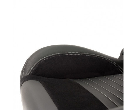 Sports seat Classic II - Black, with Gray stitching - Right side, adjustable backrest, Image 6