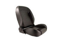 Sports seat Classic II - Black, with Gray stitching - Right side, adjustable backrest