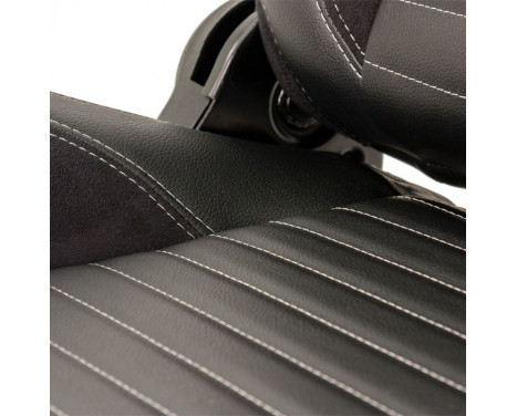 Sports seat Classic II - Black, with Gray stitching - Right side, adjustable backrest, Image 7