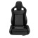 Sports seat NK - Black artificial leather + Gray textile - Double-sided adjustable backrest incl. sleds, Thumbnail 3