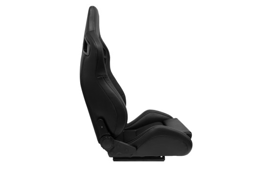 Sports seat NK - Black artificial leather + Gray textile - Double-sided adjustable backrest incl. sleds, Image 4