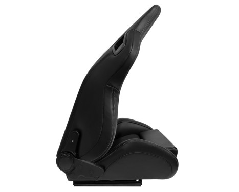 Sports seat NK - Black artificial leather + Gray textile - Double-sided adjustable backrest incl. sleds, Image 6