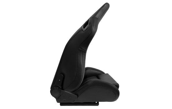 Sports seat NK - Black artificial leather + Gray textile - Double-sided adjustable backrest incl. sleds, Image 6