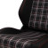 Sports seat VGR - Black fabric + Red diamond pattern fabric + Red stitching - Double-sided adjustable, Thumbnail 7