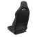 Sports seat VGR Premium - Black Leather & Alcantara + Red stitching - Double-sided adjustable, Thumbnail 2