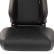 Sports seat VGR Premium - Black Leather & Alcantara + Red stitching - Double-sided adjustable, Thumbnail 7