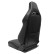 VGR sports seat - Black faux leather + silver stitching - Double-sided adjustable backrest, Thumbnail 2