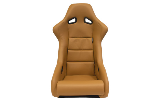 Sports chair 'BS1' - Beige Artificial Leather - Fixed polyester backrest - incl. runners, Image 3