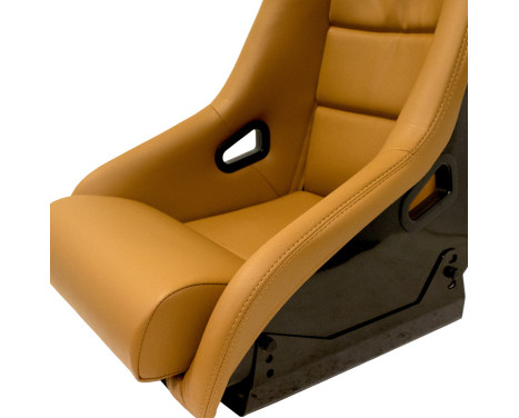 Sports chair 'BS1' - Beige Artificial Leather - Fixed polyester backrest - incl. runners, Image 6