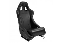 Sports seat 'BH' - Black Artificial leather - Fixed backrest - incl. slides